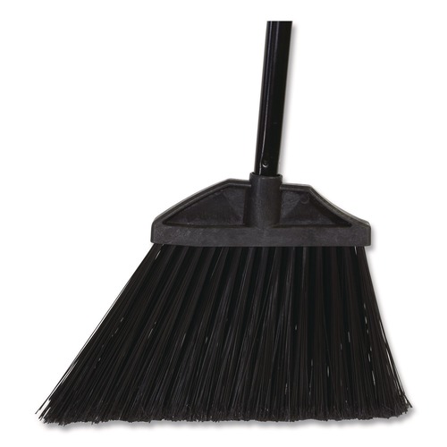 Brooms | Boardwalk 6410-6-BWK Large Angle Broom, 57-in Handle, Black image number 0