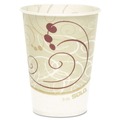 Cups | SOLO R9N-J8000 ProPlanet Seal Symphony Design Wax-Coated 9 oz. Cold Paper Cups - Beige/White (2000/Carton) image number 1