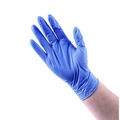 Food Service Disposable & Single Use Gloves | Boardwalk 380XLBXA 380 Series 4 mil Thick 9.5 in. Long Powder-Free Disposable General-Purpose Nitrile Gloves - Extra Large, Blue (100/Box) image number 8