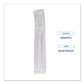 Disposable Forks | Boardwalk BWKFORKHWPPWIW Heavyweight Wrapped Polypropylene Fork Cutlery - White (1000/Carton) image number 5