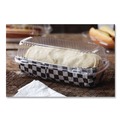 Food Containers & Lids | Pactiv Corp. YCI810490000 ClearView SmartLock 27 oz. 9.25 in. x 4.5 in. x 3 in. Plastic Hinged Lid Container Hoagie Container - Clear image number 6