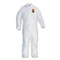 Cleaning Cloths & Wipes | Ansell KCC 44313 A40 Elastic-Cuff and Ankles Coveralls - Large, White (25/Carton) image number 0