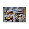 Food Containers & Lids | Pactiv Corp. YCNB9X632000 32 oz. 8.66 in. x 5.75 in. x 2.72 in. EarthChoice Entree2Go Takeout Container - Plastic, Black (300/Carton) image number 2