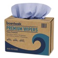 Cleaning Cloths & Wipes | Boardwalk BWK-P070IDB 8.26 in. x 16.75 in. Hydrospun Wipers - Blue (1000/Carton) image number 1