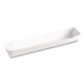 Food Trays & Liners | SCT SCH 0711 10.25 in. x 1.5 in. x 1.25 in. Footlong Hot Dog Tray - White (500/Carton) image number 1