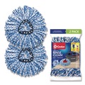 Mop Heads | O-Cedar 172092CT Rinse Clean Microfiber Refill Custom Size for Rinse Clean Mop System - Blue/White (6 Packs/Carton) image number 0