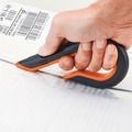 Knives & Multi-Purpose Tools | slice 10400 1.29 in. Carbon Steel Blade 7 in. Nylon Handle Replaceable Double Sided Box Cutters - Gray/Orange image number 4