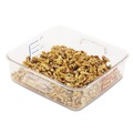 Food Storage Containers & Lids | Rubbermaid Commercial FG630200CLR SpaceSaver 8.8 in. x 8.75 in. x 2.7 in. 2 qt. Plastic Square Containers - Clear image number 1