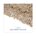 Mop Heads | Boardwalk BWK1318 18 in. x 5 in. Industrial Hygrade Cotton Dust Mop Head - White image number 5