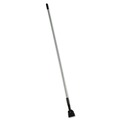 Handles & Braces | Rubbermaid Commercial FGM146000000 Snap-On Fiberglass 1 in. Diameter x 60 in. Dust Mop Handle - Gray/Black image number 0