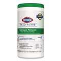 Cleaning Cloths & Wipes | Clorox Healthcare 30824 9 in. x 6.75 in. Hydrogen Peroxide Cleaner Disinfectant Wipes - Unscented (95/Canister, 6 Canisters/Carton) image number 2