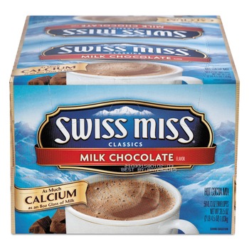 COCOA | Swiss Miss GOV47491 0.73 oz. Packets Hot Cocoa Mix - Regular (50 Packets/Box)