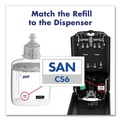 Hand Sanitizer Dispensers | PURELL 6524-01 CS6 5.79 x 3.93 x 15.64 1,200 mL Hand Sanitizer Dispenser - Graphite (1/Carton) image number 5