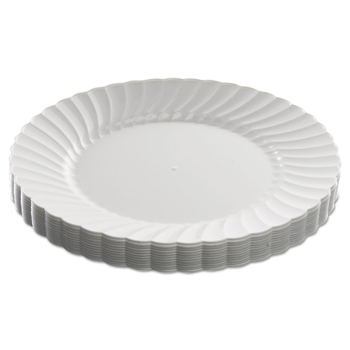 Plates | WNA WNA RSCW91512W 9 in. Diameter Plates Classicware Plastic Dinnerware - White (180/Carton) image number 0