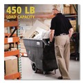 Carts & Trucks | Rubbermaid Commercial FG9T1300BLA 450 lbs. Capacity Rectangular Structural Foam Tilt Truck - Black image number 6