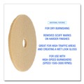 Floor Pads-Cleaning, Buffing & Polishing | Boardwalk 7000126614 27 in. Diameter Burnishing Floor Pads - Tan (5/Carton) image number 5