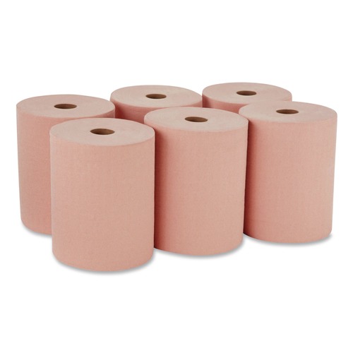 Perforated Roll & Hand Towels | Georgia-Pacific 20067 10 in. x 250 ft. goRag Premium All-Purpose DRC Roll Wipers - Orange (6/Carton) image number 0