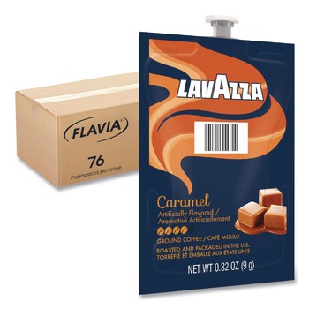 FLAVIA AROMA BREWERS SALE | FLAVIA 48750 Lavazza Coffee Freshpack - Caramel (76/Carton)