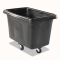 Carts & Trucks | Rubbermaid Commercial FG460800BLA 300 lbs. Capacity 59 Gallon Plastic Cube Truck - Black image number 0