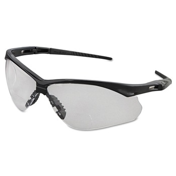 Ansell 28624 V60 Nemesis Rx Plus 2.0 Diopter Reader Safety Glasses - Black Frame/Clear Lens