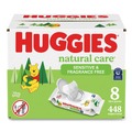 Hand Sanitizing Wipes | Kimberly-Clark 31803 Natural Care 3.88 in. x 6.6 in. 1-Ply Sensitive Baby Wipes - Unscented White (8/Carton) image number 1