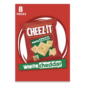 Sunshine KEE12654 1.5 oz. Single-Serving Snack Bags Cheez-It Crackers - White Cheddar (8/Box)