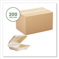 Food Containers & Lids | Vegware VW-HC101NFA 9 in. x 10 in. x 2 in. Nourish Molded Fiber Sugarcane Compostable Takeout Container - Natural (200/Carton) image number 1