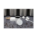 Cup Lids | Dart 8JL Vented Plastic Lids for 8 oz. to 10 oz. Hot/Cold Foam Cups - White (100/Pack, 10 Packs/Carton) image number 4