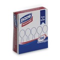Disposable Spoons | Dixie SH207 Plastic Heavyweight Soup Spoons - White (100/Box) image number 0