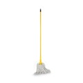 Handles & Braces | Boardwalk BWK610 60 in. Plastic Jaw Aluminum Mop Handle - Yellow image number 2