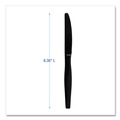 Disposable Knives | Boardwalk BWKKNIFEHWBLA Heavyweight Polystyrene Knife Cutlery - Black (1000/Carton) image number 5