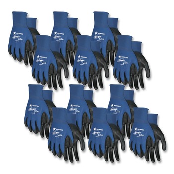 MCR Safety N9696S Ultra Tech TaCartonile Dexterity Work Gloves - Small Blue/Black (1-Dozen)