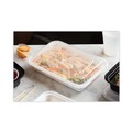 Food Containers & Lids | Pactiv Corp. NC838 Newspring VERSAtainer 5 x 7.25 x 2.63 24 oz Plastic Microwavable Containers - White/Clear (150/Carton) image number 4