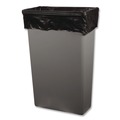 High-Density Trash Bags | Heritage Z6640VK R01 33 in. x 40 in. 16 mic 33 Gallon High-Density Waste Can Liners - Black (250/Carton) image number 3