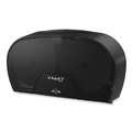 Toilet Tissue Dispensers | Morcon Paper VT1004 Valay 5.62 in. x 11.4 in. x 21.2 in. Small Core Jumbo Bath Tissue Dispenser - Black image number 0