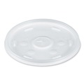 Cup Lids | Dart 20SL Plastic Cold Cup Lids Fits 8 oz. to 32 oz. Cups/Containers - Translucent (100/Sleeve, 10 Sleeves/Carton) image number 0