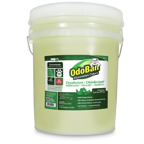 Fabric Refreshers | OdoBan 911062-5G CONCENTRATED ODOR ELIMINATOR AND DISINFECTANT, EUCALYPTUS, 5 GAL PAIL image number 0