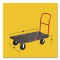 Carts & Trucks | Rubbermaid Commercial FG443600BLA 24 in. x 48 in. 2000 lbs. Capacity Heavy-Duty Platform Truck Cart - Black image number 2