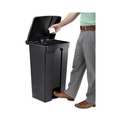 Indoor Waste Receptacles | Safco 9923BL 23 Gallon Large Capacity Plastic Step-On Receptacle - Black image number 2