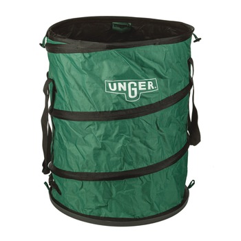 OUTDOOR WASTE RECEPTACLES | Unger NB300 Nifty Nabber 40 Gallon Nylon Bagger - Green