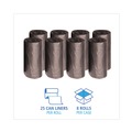 High-Density Trash Bags | Boardwalk V7658HKKR01 38 in. x 58 in. 60 gal. 14 mic High-Density Can Liners - Black (200/Carton) image number 4