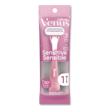 SHAVERS | Gillette 64906 Venus Sensitive Sensible Razors 3 Blades 36/Carton