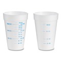 Medical Cups & Accessories | Dart 16J16GRA 16 oz. Graduated Foam Medical Cups - White (1000/Carton) image number 1