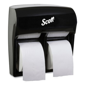 TOILET TISSUE DISPENSERS | Scott 44518 11.25 in. x 6.31 in. x 12.75 in. Pro High Capacity Coreless SRB Tissue Dispenser - Black (1/Carton)