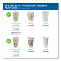 Cups | Dixie 5342CDSBP PerfecTouch 12 oz. Paper Hot Cups - Coffee Haze Design (160/Pack) image number 3
