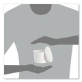 Food Containers & Lids | SOLO KHSB12A-2050 12.1 oz 3.6 in. Diameter Flexstyle Plastic Food Lid Container - White (250/Carton) image number 3