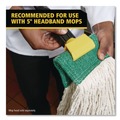 Handles & Braces | Rubbermaid Commercial FGH24600GY00 1 in. x 60 in. Fiberglass Gripper Mop Handle - Gray/Yellow image number 3