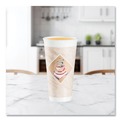 Cups | Dart 20X16G 20 oz. Cafe G Foam Hot/Cold Cups - Brown/Red/White (20/Pack) image number 7
