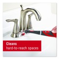 Brushes | Rubbermaid 2057486 Reveal Power Scrubber Red/White Nylon Bristles 1.73-in Brush Red Plastic Handle image number 3
