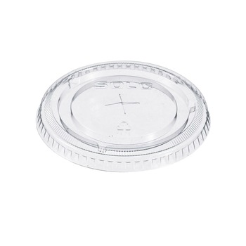 Dart 662TS Straw-Slot Lids for 9 - 20 oz. Cold Cups - Clear (100/Pack)